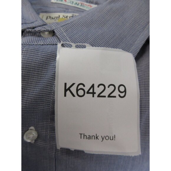 VINTAGE Paul Stuart Shirt 16 Button Up Micro Houndstooth Large USA - Picture 10 of 10